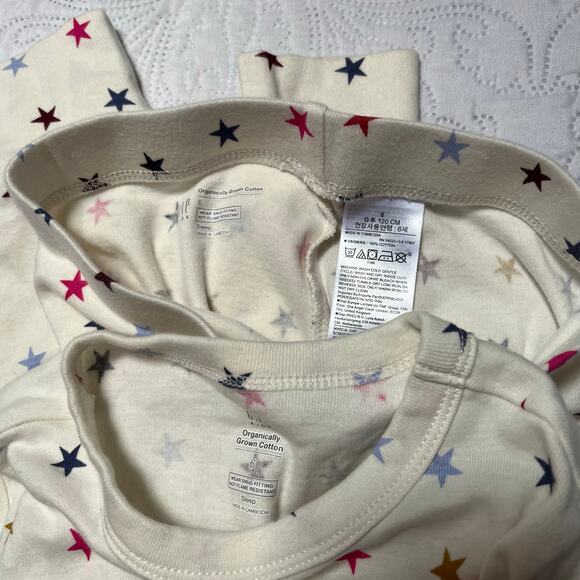 Gap Organic Cotton Rainbow Star PJ Set Size 6 - Picture 6 of 6